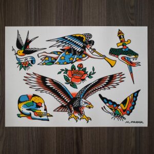 M. Mazak Traditional Tattoo  Flash #2