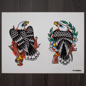 M. Mazak Traditional Tattoo  Flash #3